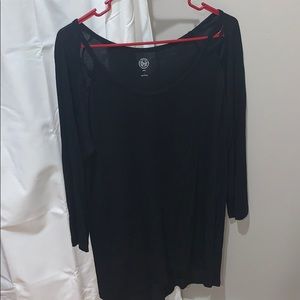 SO Black Tunic Top